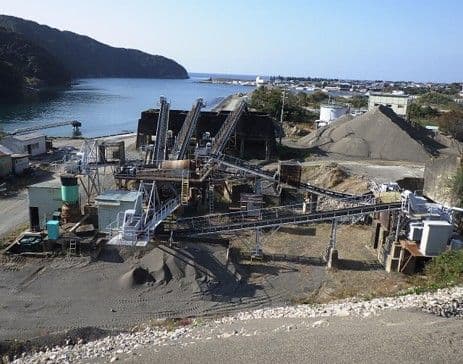 水洗式砂利選別プラント