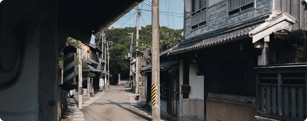 日置の町並み